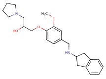 1-{4-[(2,3-dihydro-1H-inden-2-ylamino)methyl]-2-methoxyphenoxy}-3-(1-pyrrolidinyl)-2-propanol