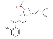 1-[2-(dimethylamino)ethyl]-5-(3-methylisonicotinoyl)-4,5,6,7-tetrahydro-1H-pyrazolo[4,3-c]pyridine-3-carboxylic acid