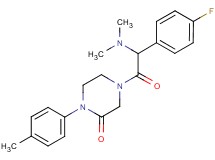 4-[(dimethylamino)(4-fluorophenyl)acetyl]-1-(4-methylphenyl)-2-piperazinone