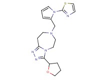 3-(tetrahydro-2-furanyl)-7-{[1-(1,3-thiazol-2-yl)-1H-pyrrol-2-yl]methyl}-6,7,8,9-tetrahydro-5H-[1,2,4]triazolo[4,3-d][1,4]diazepine