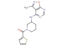 3-methyl-N-[1-(2-thienylcarbonyl)piperidin-3-yl]isoxazolo[5,4-d]pyrimidin-4-amine