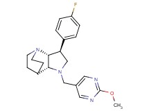 (2R*,3S*,6R*)-3-(4-fluorophenyl)-5-[(2-methoxy-5-pyrimidinyl)methyl]-1,5-diazatricyclo[5.2.2.0~2,6~]undecane