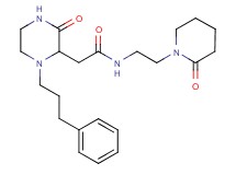 2-[3-oxo-1-(3-phenylpropyl)-2-piperazinyl]-N-[2-(2-oxo-1-piperidinyl)ethyl]acetamide