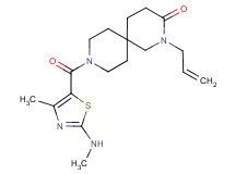 2-allyl-9-{[4-methyl-2-(methylamino)-1,3-thiazol-5-yl]carbonyl}-2,9-diazaspiro[5.5]undecan-3-one