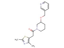 3-[({1-[(2,4-dimethyl-1,3-thiazol-5-yl)acetyl]-3-piperidinyl}oxy)methyl]pyridine