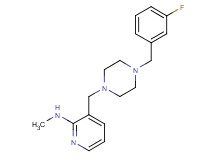 3-{[4-(3-fluorobenzyl)piperazin-1-yl]methyl}-N-methylpyridin-2-amine