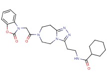 N-(2-{7-[2-(2-oxo-1,3-benzoxazol-3(2H)-yl)acetyl]-6,7,8,9-tetrahydro-5H-[1,2,4]triazolo[4,3-d][1,4]diazepin-3-yl}ethyl)cyclohexanecarboxamide