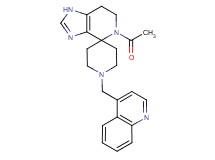 5-acetyl-1'-(quinolin-4-ylmethyl)-1,5,6,7-tetrahydrospiro[imidazo[4,5-c]pyridine-4,4'-piperidine]
