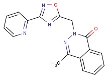 4-methyl-2-{[3-(2-pyridinyl)-1,2,4-oxadiazol-5-yl]methyl}-1(2H)-phthalazinone