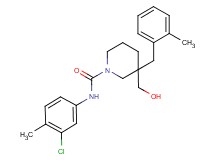 N-(3-chloro-4-methylphenyl)-3-(hydroxymethyl)-3-(2-methylbenzyl)-1-piperidinecarboxamide