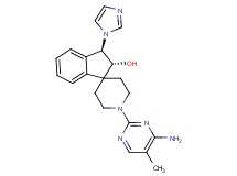 (2R*,3R*)-1'-(4-amino-5-methyl-2-pyrimidinyl)-3-(1H-imidazol-1-yl)-2,3-dihydrospiro[indene-1,4'-piperidin]-2-ol