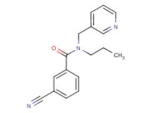 3-cyano-N-propyl-N-(pyridin-3-ylmethyl)benzamide