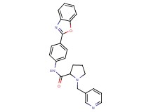 N-[4-(1,3-benzoxazol-2-yl)phenyl]-1-(3-pyridinylmethyl)prolinamide