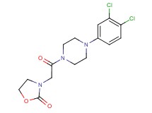3-{2-[4-(3,4-dichlorophenyl)-1-piperazinyl]-2-oxoethyl}-1,3-oxazolidin-2-one