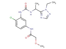 N-{4-chloro-3-[({[1-(1-ethyl-1H-1,2,4-triazol-5-yl)ethyl]amino}carbonyl)amino]phenyl}-2-methoxyacetamide
