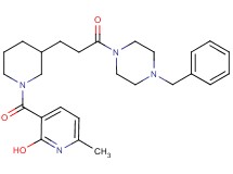 3-({3-[3-(4-benzyl-1-piperazinyl)-3-oxopropyl]-1-piperidinyl}carbonyl)-6-methyl-2-pyridinol