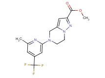 methyl 5-[6-methyl-4-(trifluoromethyl)pyridin-2-yl]-4,5,6,7-tetrahydropyrazolo[1,5-a]pyrazine-2-carboxylate