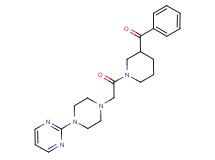 phenyl(1-{[4-(2-pyrimidinyl)-1-piperazinyl]acetyl}-3-piperidinyl)methanone