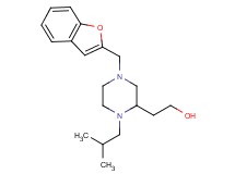 2-[4-(1-benzofuran-2-ylmethyl)-1-isobutyl-2-piperazinyl]ethanol