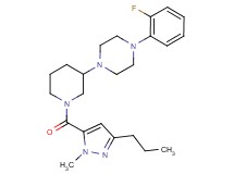 1-(2-fluorophenyl)-4-{1-[(1-methyl-3-propyl-1H-pyrazol-5-yl)carbonyl]-3-piperidinyl}piperazine