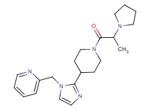 2-[(2-{1-[2-(1-pyrrolidinyl)propanoyl]-4-piperidinyl}-1H-imidazol-1-yl)methyl]pyridine
