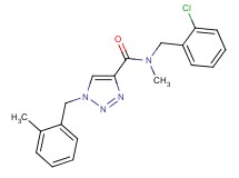 N-(2-chlorobenzyl)-N-methyl-1-(2-methylbenzyl)-1H-1,2,3-triazole-4-carboxamide