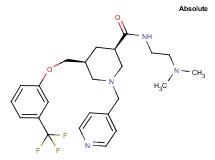 (3R,5S)-N-[2-(dimethylamino)ethyl]-1-(4-pyridinylmethyl)-5-{[3-(trifluoromethyl)phenoxy]methyl}-3-piperidinecarboxamide