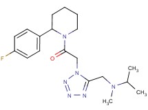 N-[(1-{2-[2-(4-fluorophenyl)-1-piperidinyl]-2-oxoethyl}-1H-tetrazol-5-yl)methyl]-N-methyl-2-propanamine
