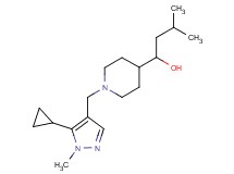 1-{1-[(5-cyclopropyl-1-methyl-1H-pyrazol-4-yl)methyl]-4-piperidinyl}-3-methyl-1-butanol