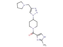 1-[(2-methyl-1H-imidazol-4-yl)carbonyl]-4-[4-(pyrrolidin-1-ylmethyl)-1H-1,2,3-triazol-1-yl]piperidine