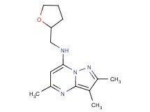 2,3,5-trimethyl-N-(tetrahydrofuran-2-ylmethyl)pyrazolo[1,5-a]pyrimidin-7-amine