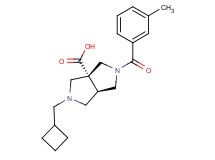 (3aR*,6aR*)-2-(cyclobutylmethyl)-5-(3-methylbenzoyl)hexahydropyrrolo[3,4-c]pyrrole-3a(1H)-carboxylic acid