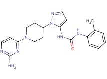 N-{1-[1-(2-aminopyrimidin-4-yl)piperidin-4-yl]-1H-pyrazol-5-yl}-N'-(2-methylphenyl)urea