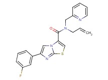 N-allyl-6-(3-fluorophenyl)-N-(pyridin-2-ylmethyl)imidazo[2,1-b][1,3]thiazole-3-carboxamide