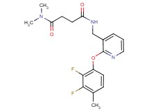 N'-{[2-(2,3-difluoro-4-methylphenoxy)-3-pyridinyl]methyl}-N,N-dimethylsuccinamide