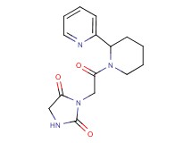 3-{2-oxo-2-[2-(2-pyridinyl)-1-piperidinyl]ethyl}-2,4-imidazolidinedione