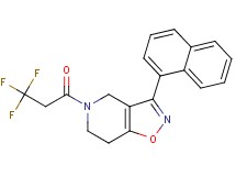 3-(1-naphthyl)-5-(3,3,3-trifluoropropanoyl)-4,5,6,7-tetrahydroisoxazolo[4,5-c]pyridine