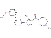 1-({1-[4-(3-methoxyphenyl)-2-pyrimidinyl]-5-methyl-1H-pyrazol-4-yl}carbonyl)-4-methyl-1,4-diazepane