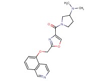 1-({2-[(isoquinolin-5-yloxy)methyl]-1,3-oxazol-4-yl}carbonyl)-N,N-dimethylpyrrolidin-3-amine