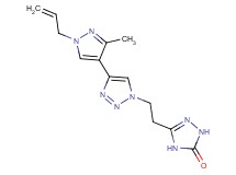 5-{2-[4-(1-allyl-3-methyl-1H-pyrazol-4-yl)-1H-1,2,3-triazol-1-yl]ethyl}-2,4-dihydro-3H-1,2,4-triazol-3-one