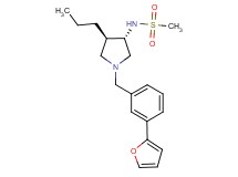 N-{(3S*,4R*)-1-[3-(2-furyl)benzyl]-4-propyl-3-pyrrolidinyl}methanesulfonamide