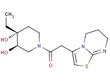 (3R*,4R*)-1-(6,7-dihydro-5H-[1,3]thiazolo[3,2-a]pyrimidin-3-ylacetyl)-4-ethylpiperidine-3,4-diol