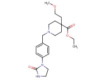 ethyl 4-(2-methoxyethyl)-1-[4-(2-oxo-1-imidazolidinyl)benzyl]-4-piperidinecarboxylate