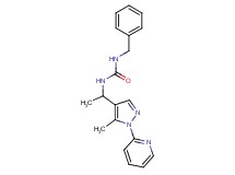 N-benzyl-N'-{1-[5-methyl-1-(2-pyridinyl)-1H-pyrazol-4-yl]ethyl}urea