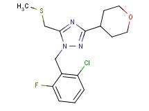 1-(2-chloro-6-fluorobenzyl)-5-[(methylthio)methyl]-3-(tetrahydro-2H-pyran-4-yl)-1H-1,2,4-triazole