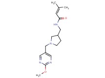 N-({1-[(2-methoxypyrimidin-5-yl)methyl]pyrrolidin-3-yl}methyl)-3-methylbut-2-enamide