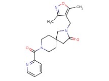 2-[(3,5-dimethyl-4-isoxazolyl)methyl]-8-(2-pyridinylcarbonyl)-2,8-diazaspiro[4.5]decan-3-one