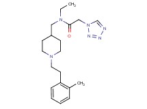 N-ethyl-N-({1-[2-(2-methylphenyl)ethyl]-4-piperidinyl}methyl)-2-(1H-tetrazol-1-yl)acetamide