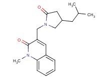 3-[(4-isobutyl-2-oxopyrrolidin-1-yl)methyl]-1-methylquinolin-2(1H)-one