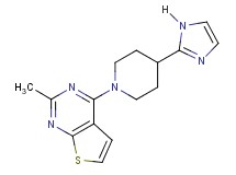 4-[4-(1H-imidazol-2-yl)-1-piperidinyl]-2-methylthieno[2,3-d]pyrimidine